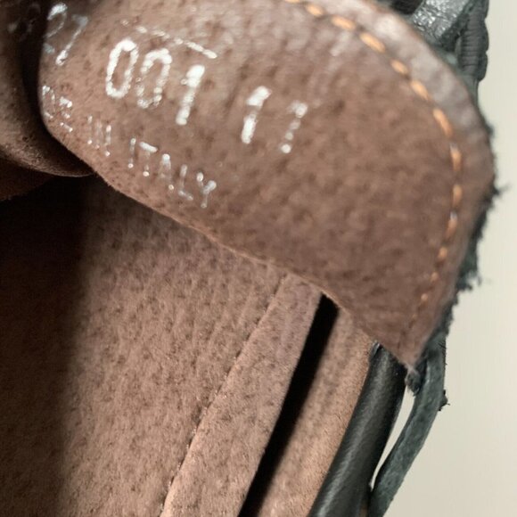 Made‎ ITALY BACCO BUCCI Muse Black Leather Bow Loafers Driver Shoes Men's Sz 11 - Picture 12 of 12